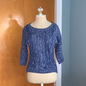 Blue & White Sweater